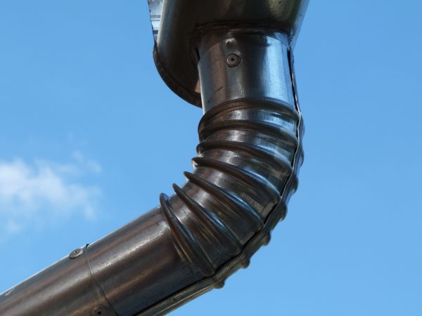 Metal Downspout Installation in Omaha